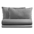 Cama de Casal Completa em Puro Algodão Tingido e Sombreado - Delicacy Viadurini