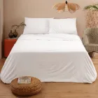 Cama de Casal Completa em Puro Algodão Tingido e Sombreado - Delicacy Viadurini