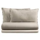 Cama de Casal Completa em Puro Algodão Tingido e Sombreado - Delicacy Viadurini