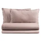 Cama de Casal Completa em Puro Algodão Tingido e Sombreado - Delicacy Viadurini