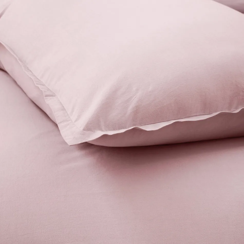 Cama de Casal Completa em Puro Algodão Tingido e Sombreado - Delicacy Viadurini