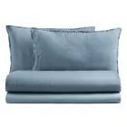 Cama de Casal Completa em Puro Algodão Tingido e Sombreado - Delicacy Viadurini