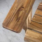 Composição 2 Móveis de Banheiro em Madeira Maciça de Teca - Solferino Viadurini