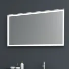 Composição 2 Móveis de Banheiro Suspensos em Mdf Lacado Platina 120 cm - Renga Viadurini