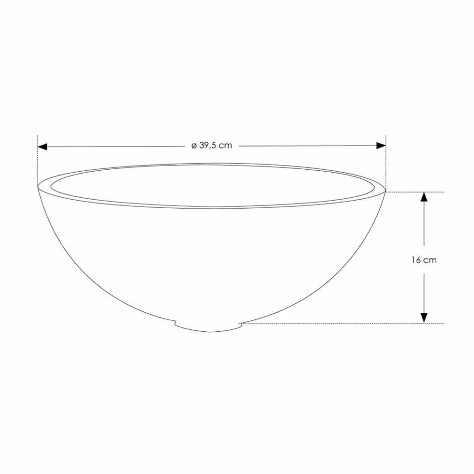 Composição 3 Móveis de Banheiro em Madeira Teca com Lavatório de Resina - Essence Viadurini