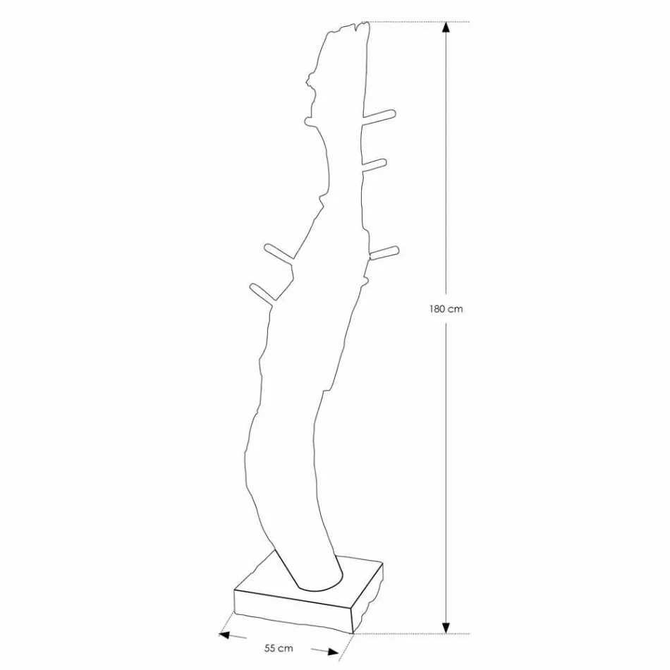 Composição 3 Móveis de Banheiro em Madeira Teca com Lavatório de Resina - Essence Viadurini