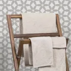 Composição 3 Móveis de Banheiro em Madeira Teca e Hi Macs® - Talco Viadurini