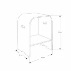 Composição 3 Móveis de Banheiro Suspensos com Lavatório de Resina Branca - Dazzle Viadurini