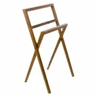 Composição 4 Móveis de Banheiro em Madeira Teca e Aço Cromado - Beatles Viadurini