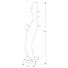 Composição 4 Móveis de Banheiro em Madeira Teca e Aço Cromado - Beatles Viadurini