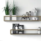 Composição 5 Móveis de Banheiro Independentes em Metal, Ecolegno e Grés Luxo - Cizco Viadurini