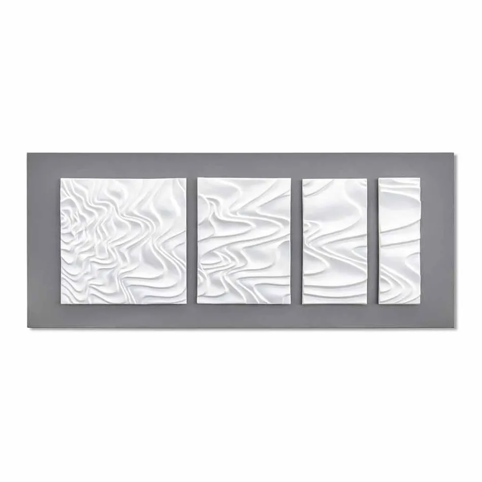 Composição de parede de decoração de design em cerâmica abstrata moderna - Verno Viadurini