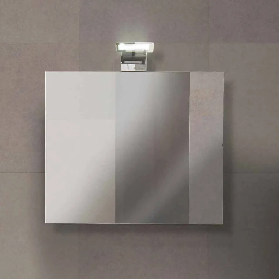 Composição suspensa da mobília do banheiro em melamina de carvalho - Becky Viadurini