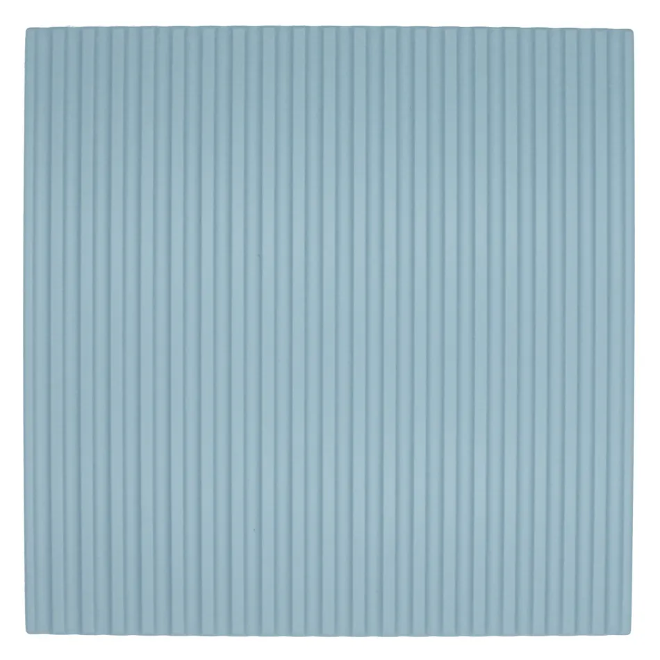 Composição de banheiro azul Tiffany e carvalho com espelho Made in Italy - Ermes Viadurini