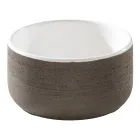 Composição de banheiro branca com acessórios resistentes a arranhões e espelho - Patryk Viadurini