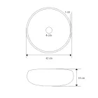 Composição de banheiro branca com acessórios de barro e espelho - Maryse Viadurini