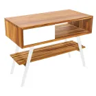 Composição de Banheiro Branco com Armário, Espelho e Acessórios - Sylviane Viadurini