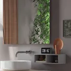 Composição de Banheiro Completo com Lavatório, Espelho e Base Made in Italy - Dream Viadurini