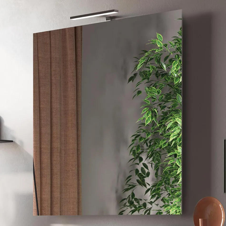 Composição de Banheiro Completo com Lavatório, Espelho e Base Made in Italy - Dream Viadurini