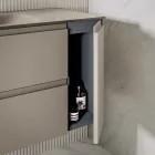 Conjunto para banheiro com base, 2 gavetas e 1 porta - Titan Viadurini