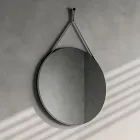 Conjunto para banheiro completo com base com rodízios, pia e espelho - Titan Viadurini