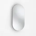 Conjunto para banheiro com 1 gaveta, pia de resina antracite e espelho - Titan Viadurini