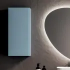 Conjunto para banheiro com 2 bases, cada uma com 1 gaveta, e espelho - Titan Viadurini