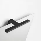 Conjunto para banheiro com 2 gavetas, pia de vidro cinza e espelho - Elios Viadurini