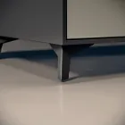 Conjunto para banheiro com 3 gavetas cinza-pombo fosco, espelho e pia - Velaria Viadurini