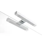 Conjunto para banheiro com 4 gavetas, 2 cubas de cerâmica e espelho - Titan Viadurini