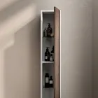 Conjunto para banheiro com 4 gavetas em carvalho Rio, espelho e pia - Velaria Viadurini