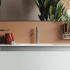 Composição de Casa de Banho com Base Suspensa, Espelho e Lavatório Made in Italy - Dream Viadurini