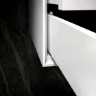 Composição de Banheiro com Base, Espelho e Lavatório em Resina Made in Italy - Kilos Viadurini