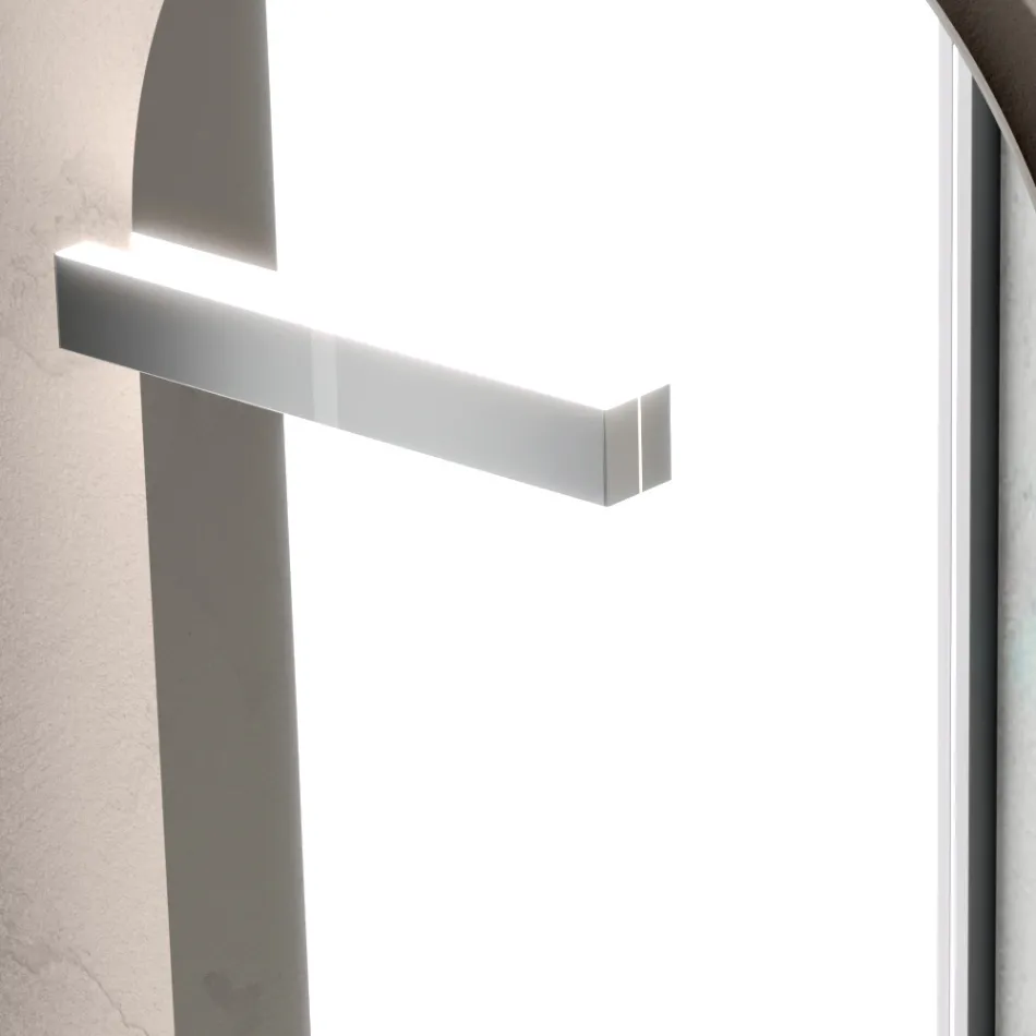 Conjunto para banheiro com gaveta, pia, espelho, armário de parede e prateleira - Elios Viadurini