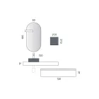 Conjunto para banheiro com gaveta, pia, espelho, armário de parede e prateleira - Elios Viadurini
