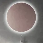 Composição para banheiro com gaveta rosa claro e pia Calacatta - Elios Viadurini