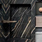 Composição para banheiro com pia Noir Desir Gres - Orione Viadurini