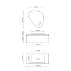 Composição de Banheiro com Espelho Moderno, Base Made in Italy e Lavatório - Dream Viadurini