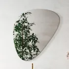 Composição de banheiro com espelho moderno e lavatório de console fabricado na Itália - Palom Viadurini