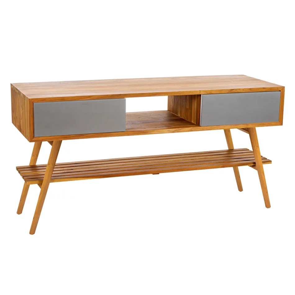 Composição de banheiro de design cinza completa com acessórios esmaltados - Georges Viadurini