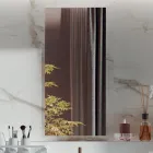 Composição de banheiro duplo com espelho retangular e lavatório Made in Italy - Palom Viadurini