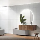 Composição do banheiro em Rio Oak e Cannettati Grey Made in Italy - Chrono Viadurini