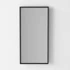 Composição do banheiro Lavatório de cerâmica e base de aço fabricado na Itália - Quadro Viadurini