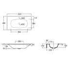 Composição de banheiro em cerâmica e espelho feito na Itália - Chantal Viadurini