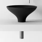 Composição de banheiro em cerâmica e espelho feito na Itália - Hoscar Viadurini