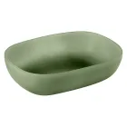 Composição de banheiro verde com armário e acessórios anti-riscos - Patryk Viadurini