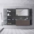 Composição de móveis de banheiro suspensos e modernos, móveis de design - Callisi12