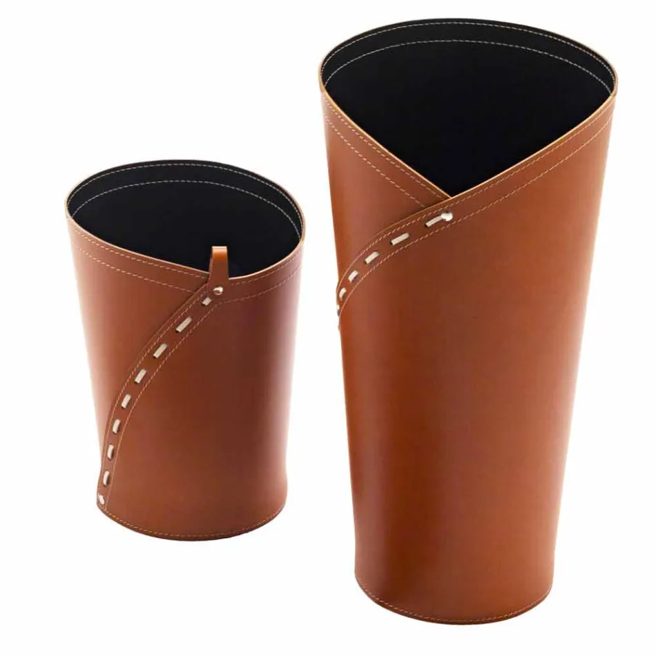 Composição do escritório de design moderno em couro fabricado na Itália - Giulio Viadurini