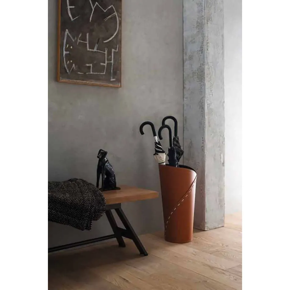 Composição do escritório de design moderno em couro fabricado na Itália - Giulio Viadurini