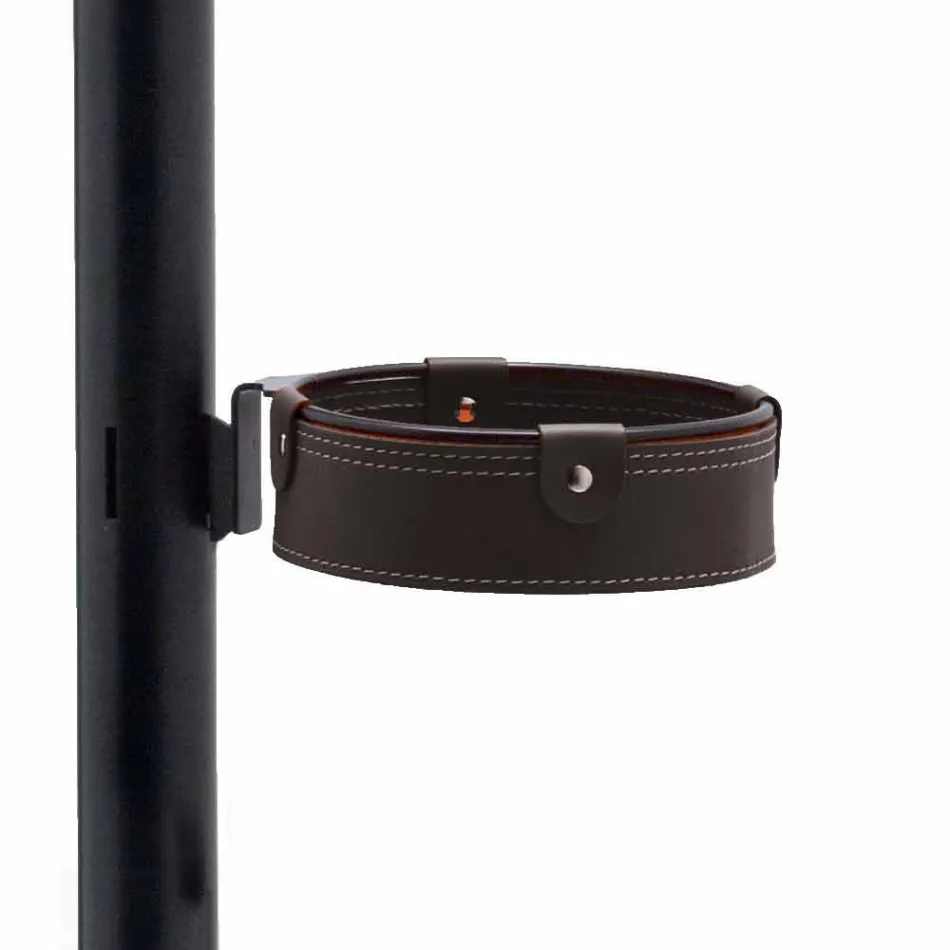 Composição do escritório de design moderno em couro fabricado na Itália - Andrea Viadurini